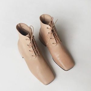 Arianne Gabriel | Shoes | Images For Arianne Gabriel Lace Up Boot Nude